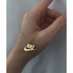 Nike Model 925 Ayar Gümüş Unisex Tasarım Kolye Özel Gün Hediyesi