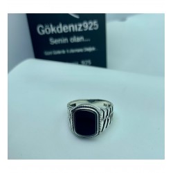 Oltu Taşlı 925 Ayar Gümüş Erkek Yüzük Özel Gün Hediyesi Oltu Taşlı 925 Ayar Gümüş Erkek Yüzük Özel Gün Hediyesi