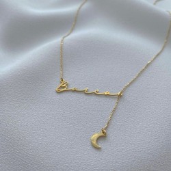 Özel Tasarım El Yazısı İsim Gümüş Kolye Özel Gün Hediyesi