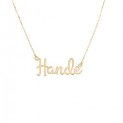 Özel Tasarım Isimli Gümüş Kolye