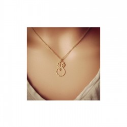 Özel Tasarım Lotus Çiçeği 925 Ayar Gümüş Hediyelik Kadın Kolye