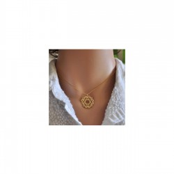 Özel Tasarım Yaşam Çiçeği 925 Ayar Gümüş Hediyelik Kadın Kolye