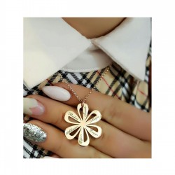 Papatya Model Kişiye Özel İsimli 925 Ayar Gümüş Hediyelik Kolye