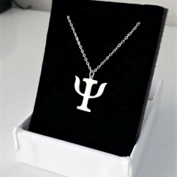 Psikoloji Sembolü Tasarım Gümüş Kolye Özel Gün Hediyesi