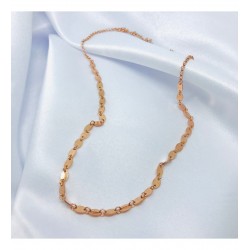 Pul Zincir Model Gümüş Kolye