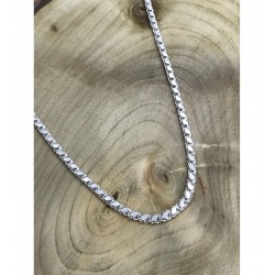 Pullu Arpa Zincir Gümüş Kolye