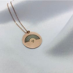 Rose Gökkuşağı Gümüş Kolye