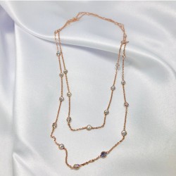 Rose Tiffany Zincir Model Gümüş Kolye (1 metre)