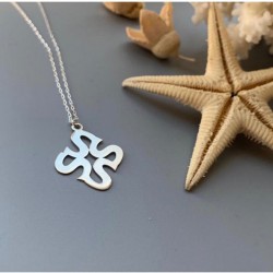 S Harfi Tasarım Gümüş Kolye Özel Gün Hediyesi