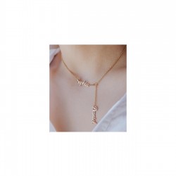 Sallantılı Kişiye Özel İsimli 925 Ayar Gümüş Hediyelik Kolye