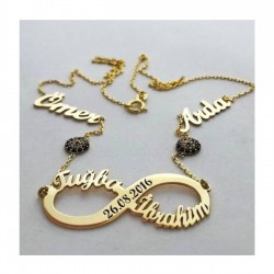 Sonsuzluk 4 İsimli Tarihli Hediyelik Gümüş Kolye