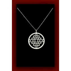 Sri Yantra Kadın Gümüş Kolye Özel Gün Hediyesi