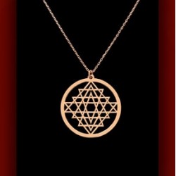 Sri Yantra Kadın Gümüş Kolye