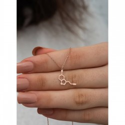 Unisex Seratonin 925 Ayar Gümüş Tasarım Kolye