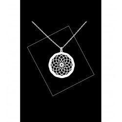 Yaşam Çiçeği Torus 925 Ayar Gümüş Kadın Kolye