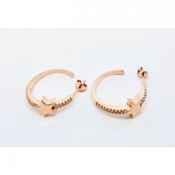 Yıldızlı Halka Küpe