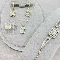 925 Ayar Baget Set Model Kadın Özel Gün Hediyesi