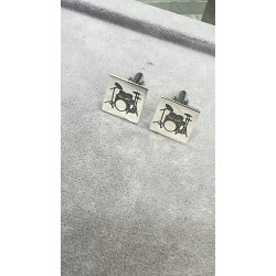 Kişiye Özel Tasarım 925 Ayar Gümüş Erkek Kol Düğmesi