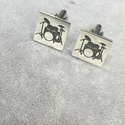 Kişiye Özel Tasarım 925 Ayar Gümüş Erkek Kol Düğmesi