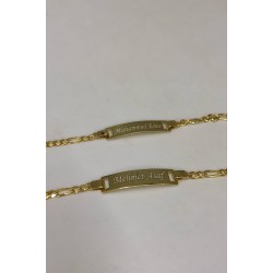 925 Ayar Gümüş Unisex Bebek ve Çocuk Hediyelik Künye 