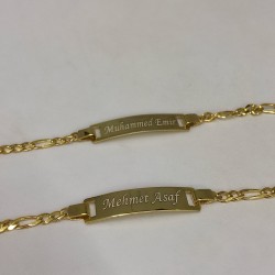 925 Ayar Gümüş Unisex Bebek ve Çocuk Hediyelik Künye 