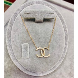 925 Ayar Taşlı Chanel Model Tasarım Kadın Hediyelik Kolye