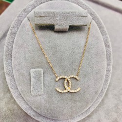 925 Ayar Taşlı Chanel Model Tasarım Kadın Hediyelik Kolye