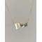 Dior Yazılı 925 Ayar Gümüş Tasarım Kadın Kolye 