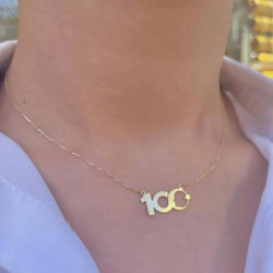 Atatürk Detaylı 100. Yıl Tasarım Model 925 Ayar Gümüş Hediyelik Kolye