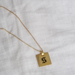 Kişiye Özel 925 Ayar Gümüş S Harf Model Hediyelik Kolye 