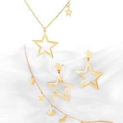 Yıldız Model 925 Ayar Gümüş Hediyelik Kadın Set Özel Gün Hediyesi