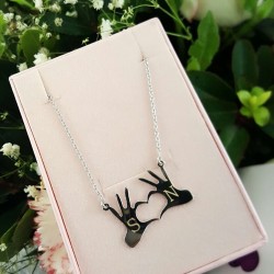 Kalp Model 925 Ayar Gümüş Aşk Hediyelik Kadın Kolye