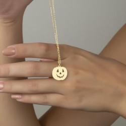 Hallowen Tasarım 925 Ayar Gümüş Hediyelik Kolye 