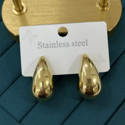 Çelik Damla Model Kadın Küpe