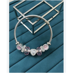 Pandora Model Çelik Kadın Bileklik Özel Gün Hediyesi  Pandora Model Çelik Kadın Bileklik Özel Gün Hediyesi