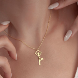 925 Ayar Yoga Model Gümüş Hediyelik Kadın Kolye