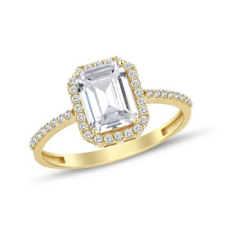 Altın Baget Kadın Yüzük 