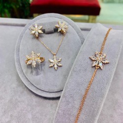 925 Ayar Lotus Çiçeği Kadın Hediyelik Set 