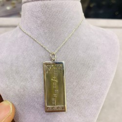 Mısır Hiyeroglif Yazısı Kişiye Özel İsim 925 Ayar Gümüş Unisex Kolye 