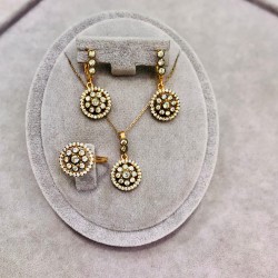 Elmas Model 925 Ayar Gümüş Kadın Hediyelik Set 