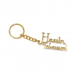 Kişiye Özel 925 Ayar İkili İsim Model Gümüş Unisex Anahtarlık 