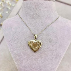 Açılır Kalp Model Gümüş Hediyelik Kolye