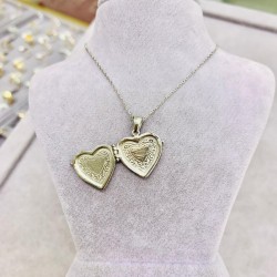 Açılır Kalp Model Gümüş Hediyelik Kolye