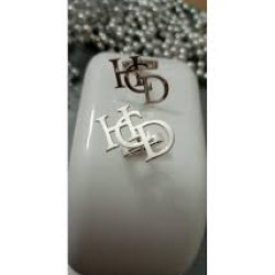 İç İçe Üç Harf Model Gümüş Erkek Hediyelik Kol Düğmesi