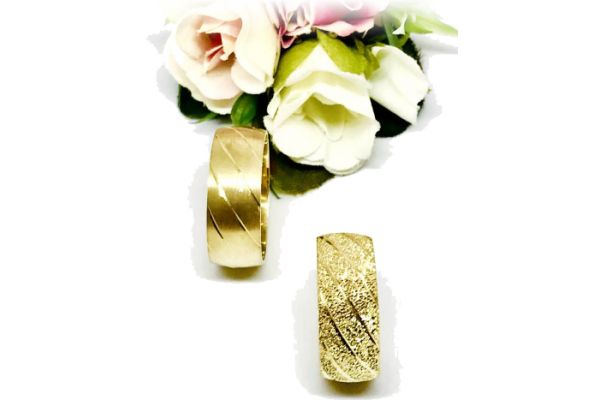 925 Ayar Altın Kaplama Çift Alyans